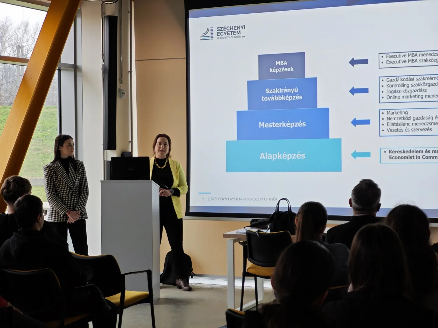 Győri SZC Baross Gábor Két Tanítási Nyelvű Közgazdasági Technikum iskolalátogatás - SZE KGK